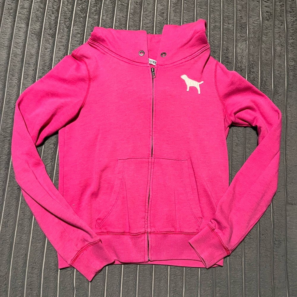 Pink zip up